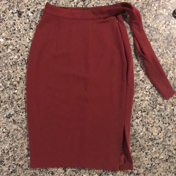 Express High-Waisted Side Tie Pencil Skirt - Picture 4 of 5